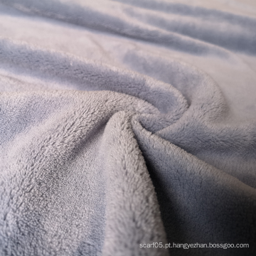 Tecido de lã coral de poliéster barato para cobertores